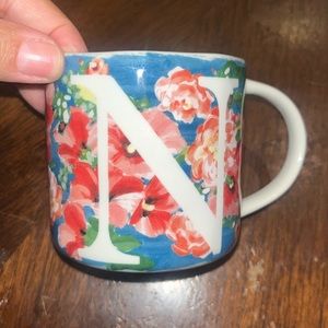 Anthropologie Letter “N” Cup